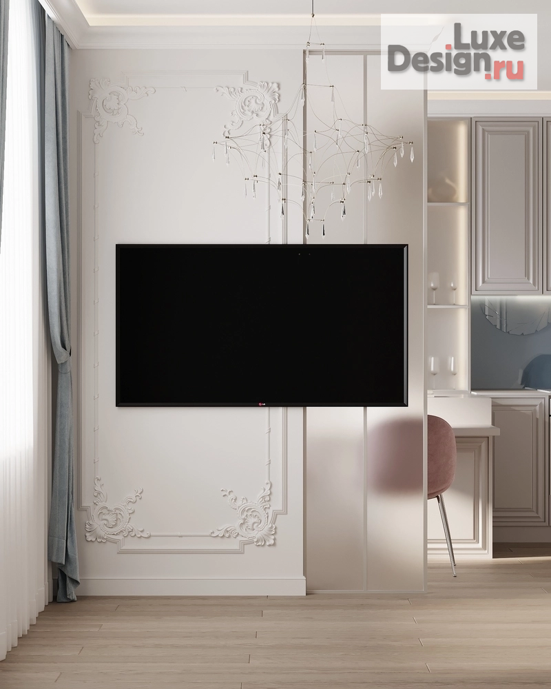 Дизайн интерьера трехкомнатной квартиры "Квартира в современном классическом стиле ЖК Выбор первых" (фото 6)