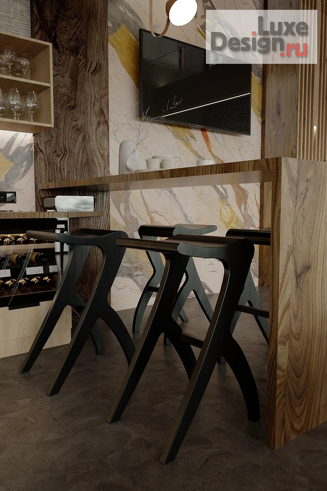 Дизайн интерьера сауны "Шикарная беседка на берегу реки, мебель из массива, New buro, Седюк Любовь" (фото 3)