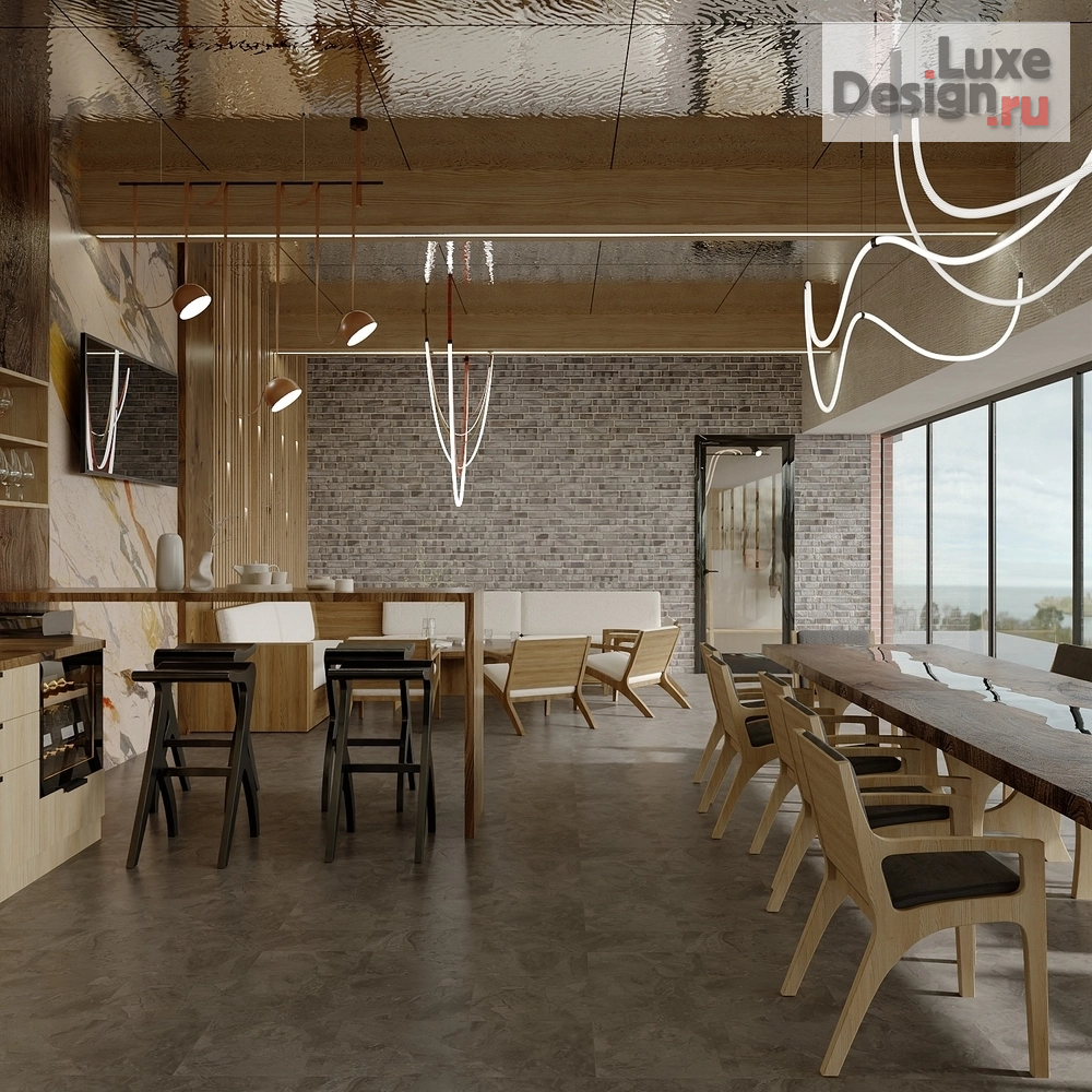 Дизайн интерьера сауны "Шикарная беседка на берегу реки, мебель из массива, New buro, Седюк Любовь" (фото 2)