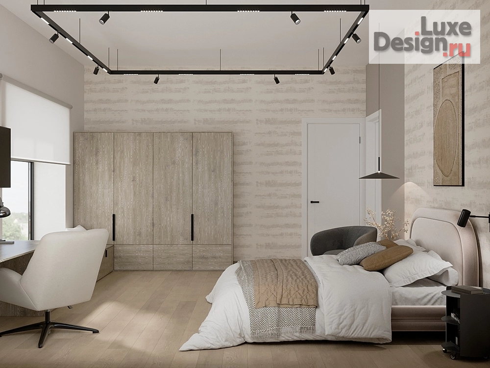 Дизайн интерьера спальни "Спальня в стиле Джапанди: New buro, Седюк Любовь" (фото 3)