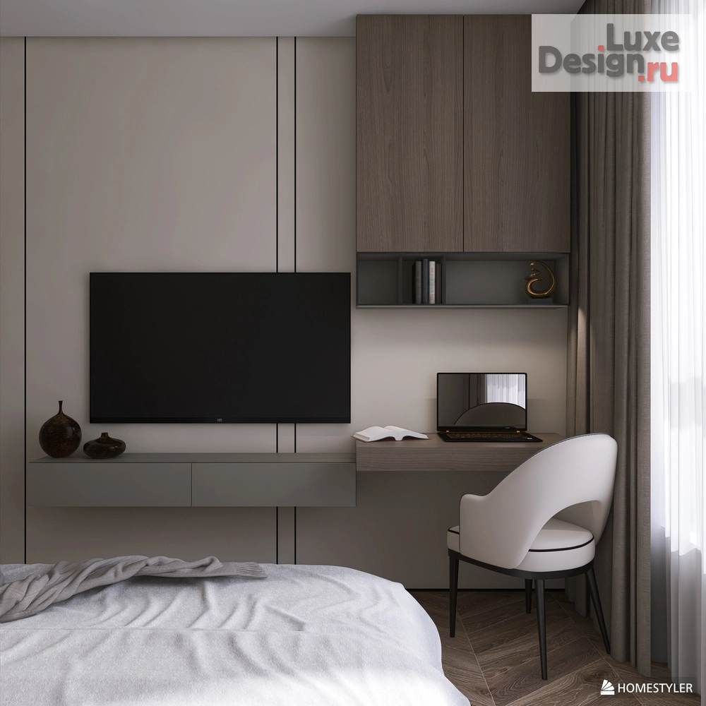 Дизайн интерьера двухкомнатной квартиры "Двухкомнатная квартира ЖК TauHouse г. Уфа" (фото 4) от дизайнера Фазлыева Анна Анатольевна Дизайн интерьера двухкомнатной квартиры "Двухкомнатная квартира ЖК TauHouse г. Уфа" (фото 4)