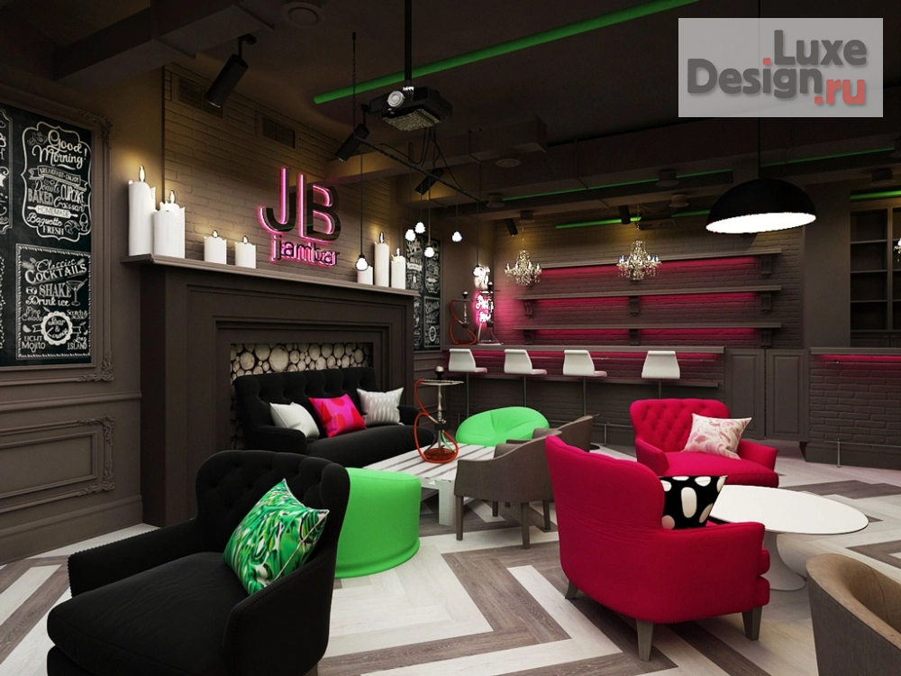 Дизайн интерьера ночного клуба "Дизайн кальянной" (фото 4)
