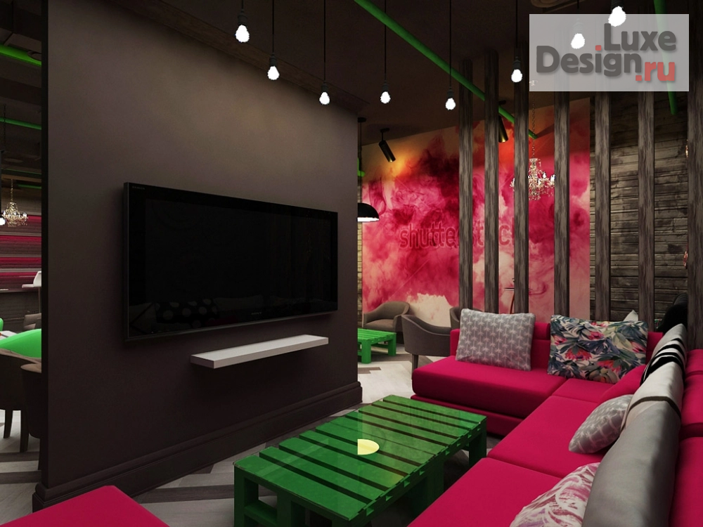 Дизайн интерьера ночного клуба "Дизайн кальянной" (фото 8)