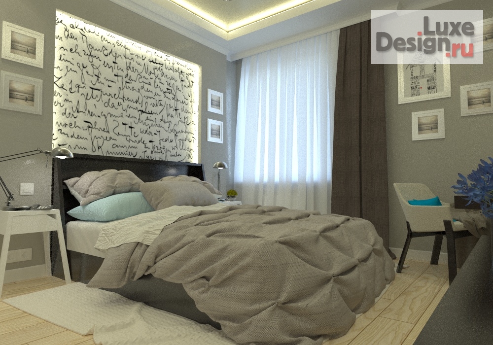 Дизайн интерьера двухкомнатной квартиры "Двухкомнатная квартира в Уфе" (фото 1)