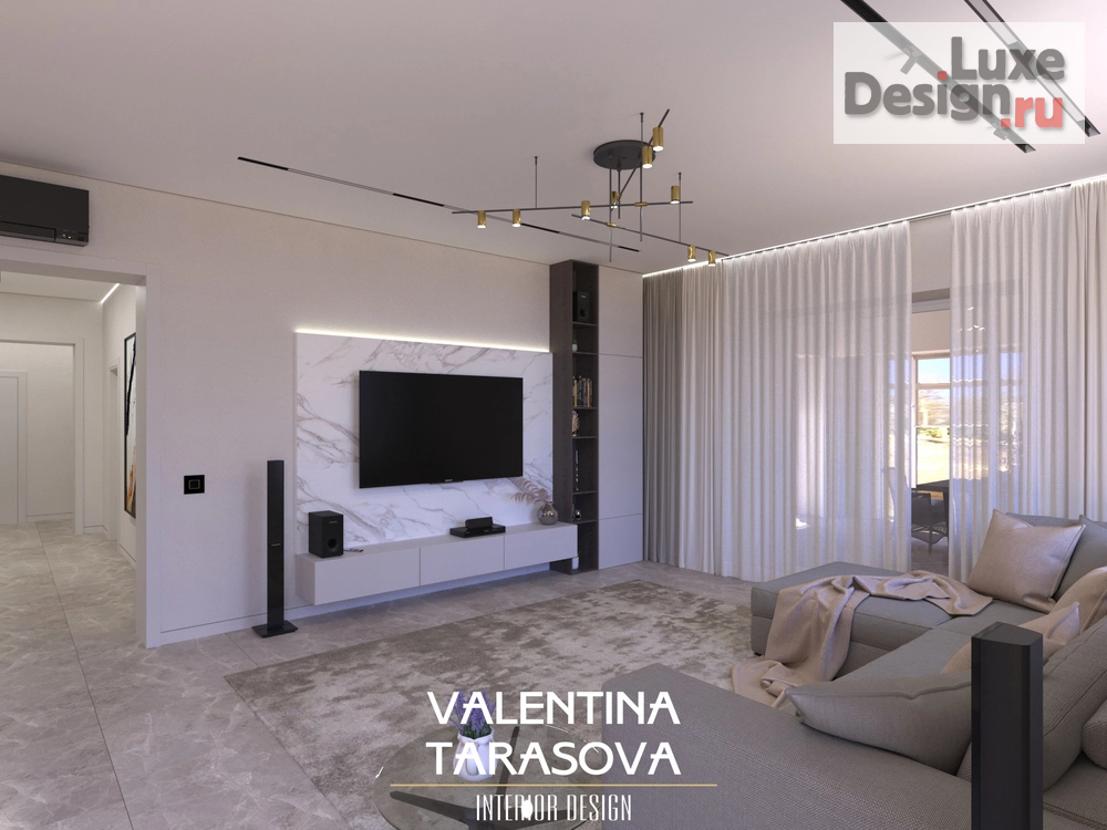 Дизайн интерьера частного дома "Кухня-гостиная в частном доме" (фото 3)