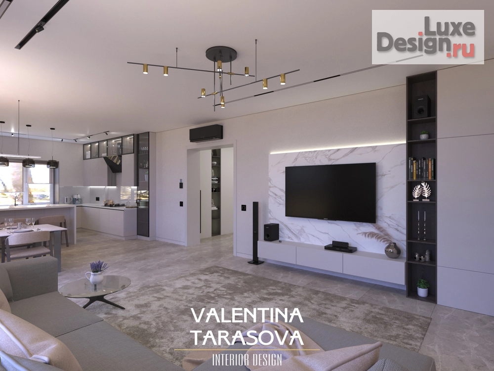 Дизайн интерьера частного дома "Кухня-гостиная в частном доме" (фото 4)