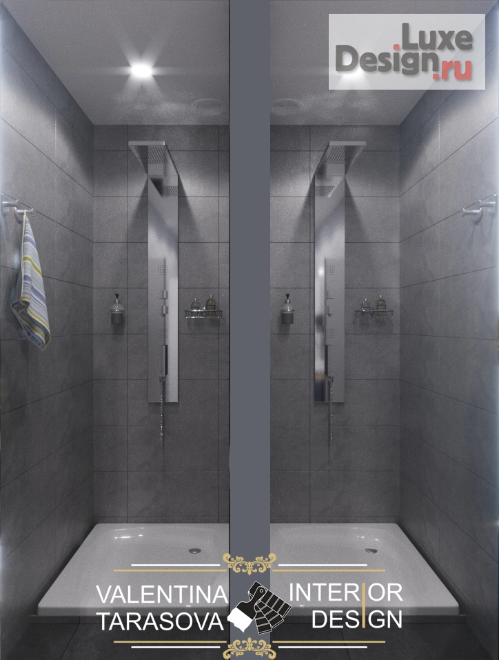 Дизайн интерьера оздоровительного комплекса "Санузлы в фитнес студии" (фото 6)