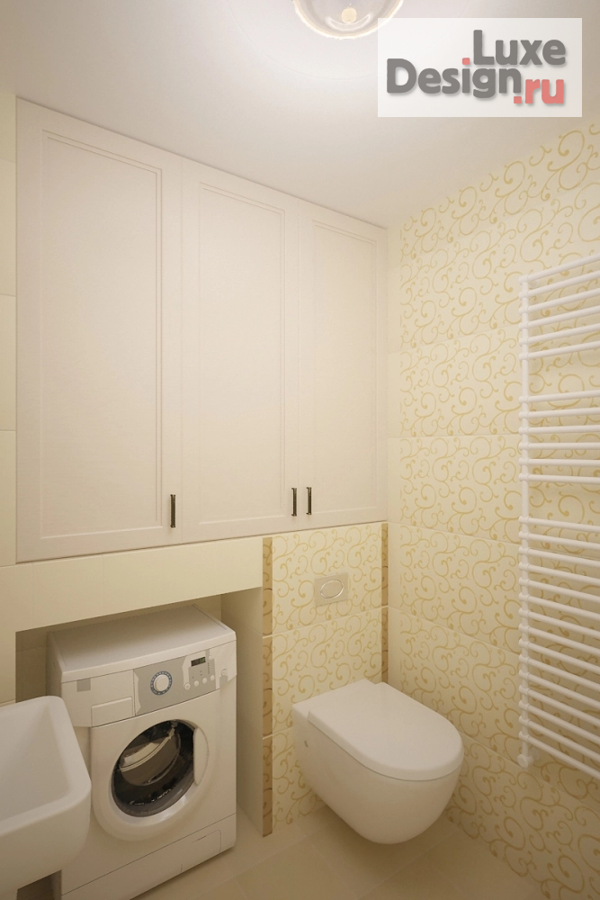 Дизайн интерьера трехкомнатной квартиры "Проект санузла" (фото 4)