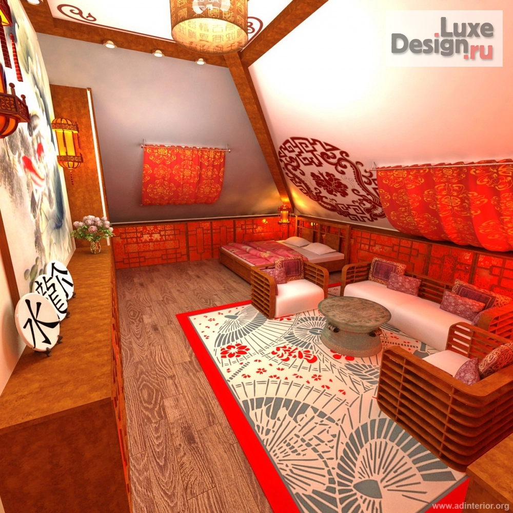 Дизайн интерьера коттеджа "Проект гостевой" (фото 2)