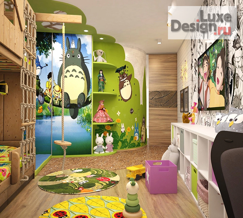 Дизайн интерьера трехкомнатной квартиры "Дизайн интерьера квартиры пл. 97м2 в стиле Эко" (фото 8)