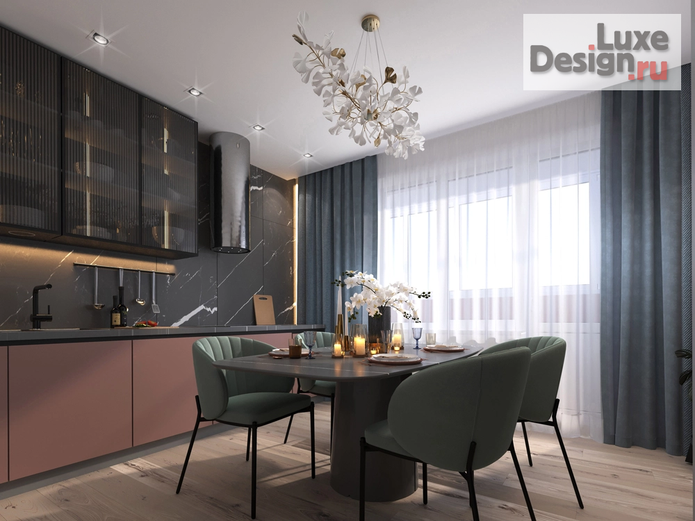 Дизайн интерьера квартиры "Дизайн интерьера квартиры площадью 108 м2 в Уфе" (фото 5)