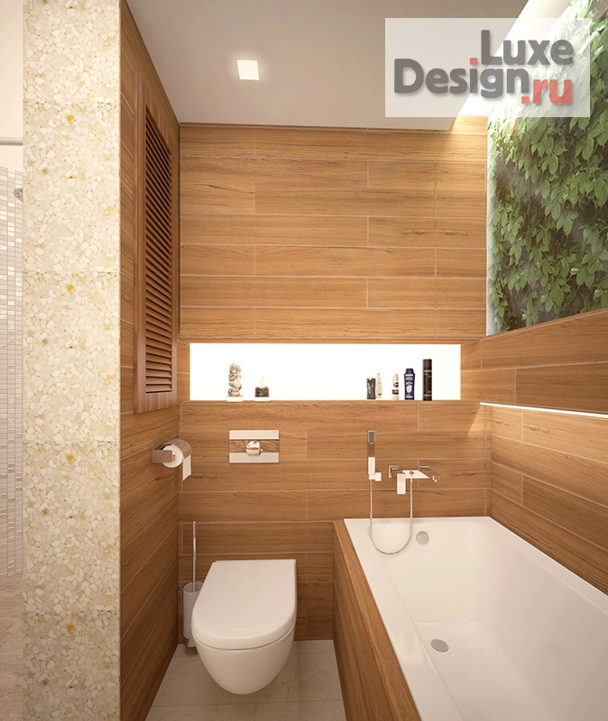 Дизайн интерьера трехкомнатной квартиры "Дизайн интерьера квартиры пл. 97м2 в стиле Эко" (фото 15)