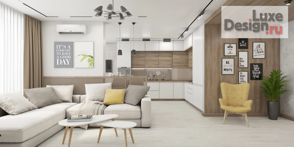 Дизайн интерьера трехкомнатной квартиры "Дизайн проект 3-комнатной квартиры в Уфе" (фото 1)