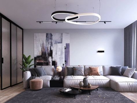 Дизайн интерьера в Уфе "Дизайн интерьера квартиры площадью 108 м2 в Уфе"